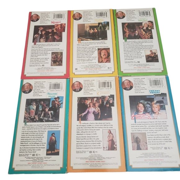 Walt Disney's Studio Film Collect VHS Freaky Friday Treasure Island Kidnapped - Picture 4 of 6